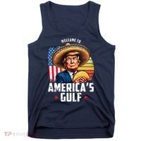 Welcome To Americas Gulf Funny Donald Trump Tank Top thumb 0