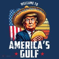 Welcome To Americas Gulf Funny Donald Trump Visor thumb 3