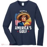 Welcome To Americas Gulf Funny Donald Trump Women's Long Sleeve Shirt thumb 0