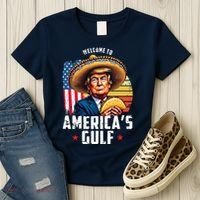 Welcome To Americas Gulf Funny Donald Trump Women's T-Shirt thumb 3