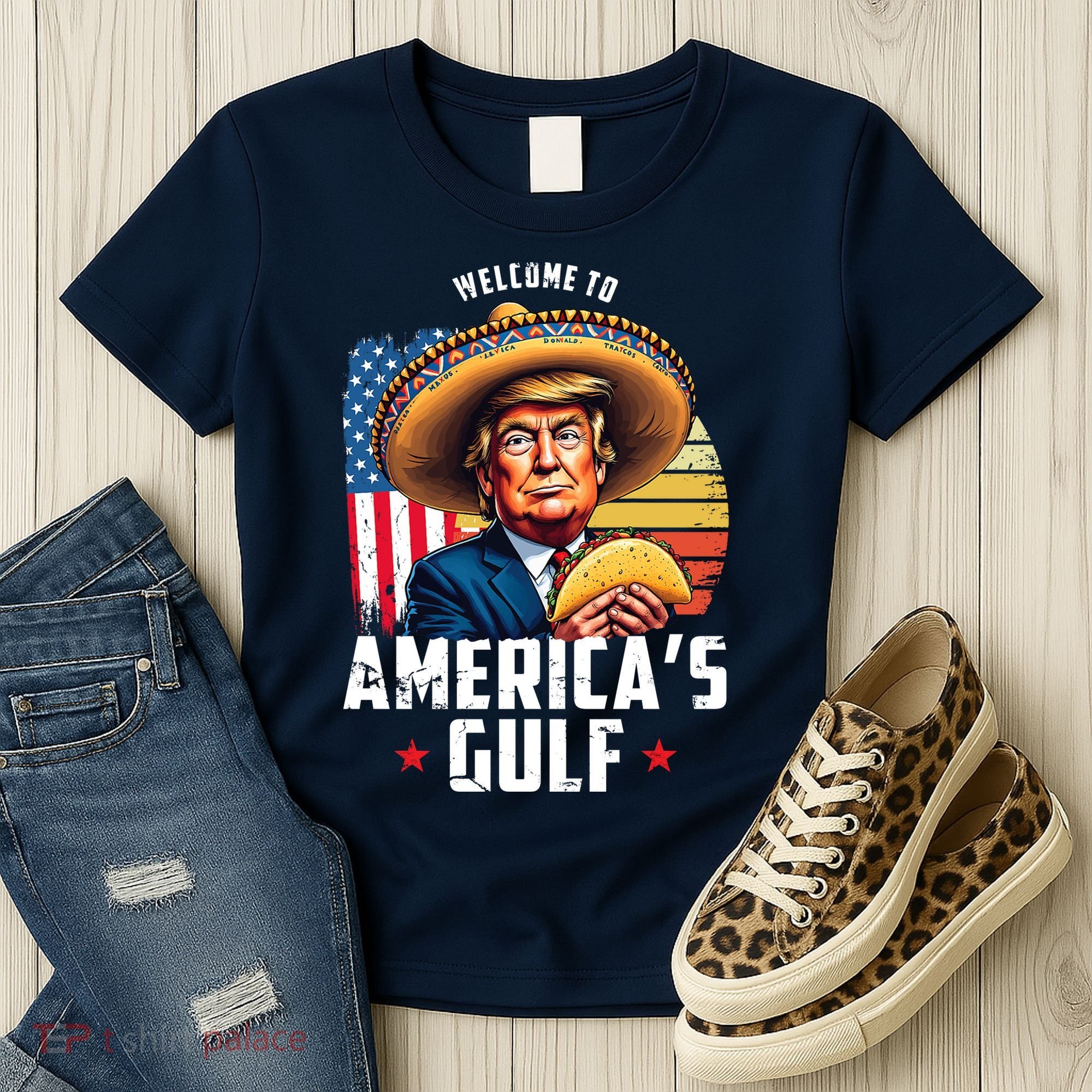 Welcome To Americas Gulf Funny Donald Trump Women's T-Shirt