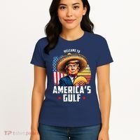 Welcome To Americas Gulf Funny Donald Trump Women's T-Shirt thumb 4