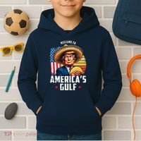 Welcome To Americas Gulf Funny Donald Trump Kids Hoodie thumb 2