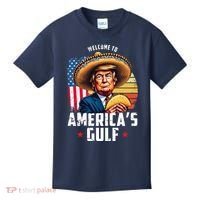 Welcome To Americas Gulf Funny Donald Trump Kids T-Shirt thumb 0