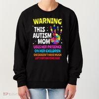 Warning This Autism Mom Patience Awareness Women's Sweatshirt thumb 0