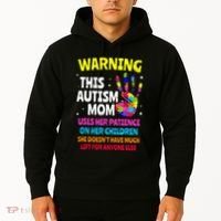 Warning This Autism Mom Patience Awareness Hoodie thumb 2