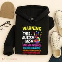 Warning This Autism Mom Patience Awareness Hoodie thumb 4