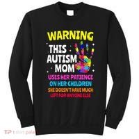 Warning This Autism Mom Patience Awareness Sweatshirt thumb 0