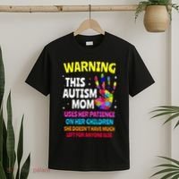 Warning This Autism Mom Patience Awareness T-Shirt thumb 2