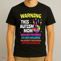 Warning This Autism Mom Patience Awareness T-Shirt thumb 3