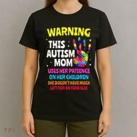 Warning This Autism Mom Patience Awareness T-Shirt thumb 4