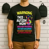 Warning This Autism Mom Patience Awareness T-Shirt thumb 6