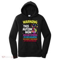 Warning This Autism Mom Patience Awareness Women's Hoodie thumb 0