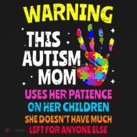 Warning This Autism Mom Patience Awareness Mousepad thumb 1