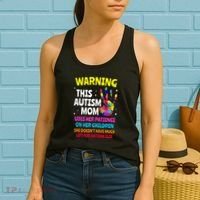 Warning This Autism Mom Patience Awareness Women's Tank Top thumb 2