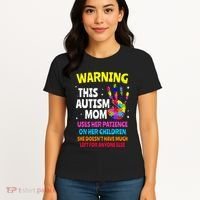 Warning This Autism Mom Patience Awareness Women's T-Shirt thumb 4
