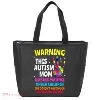 Warning This Autism Mom Patience Awareness Tote Bag thumb 0