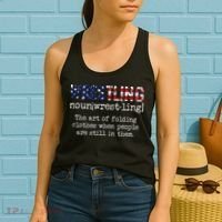 Wrestling The Art Of Folding Clothes With People Still Them Women's Tank Top thumb 2