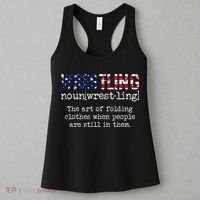Wrestling The Art Of Folding Clothes With People Still Them Women's Tank Top thumb 3