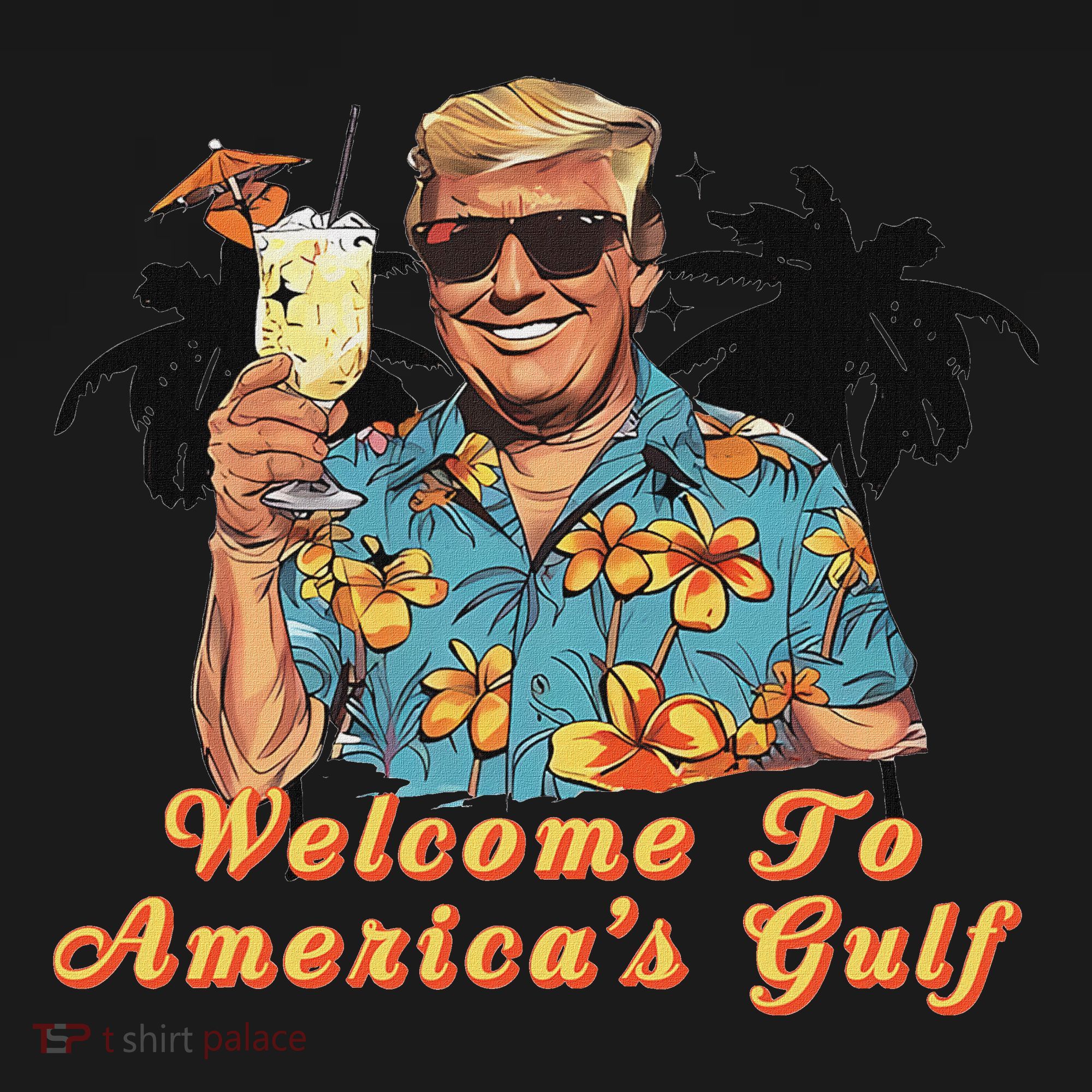 Welcome To AmericaS Gulf Funny Trump Beach Cruise Women's Hoodie