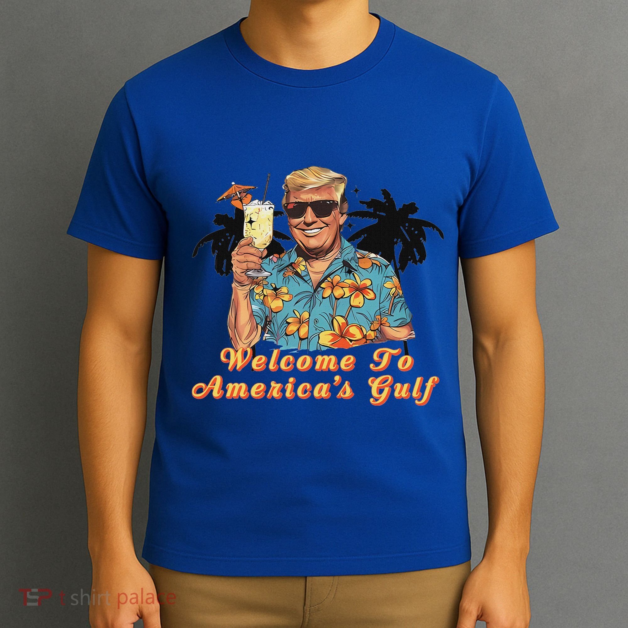 Welcome To AmericaS Gulf Funny Trump Beach Cruise T-Shirt