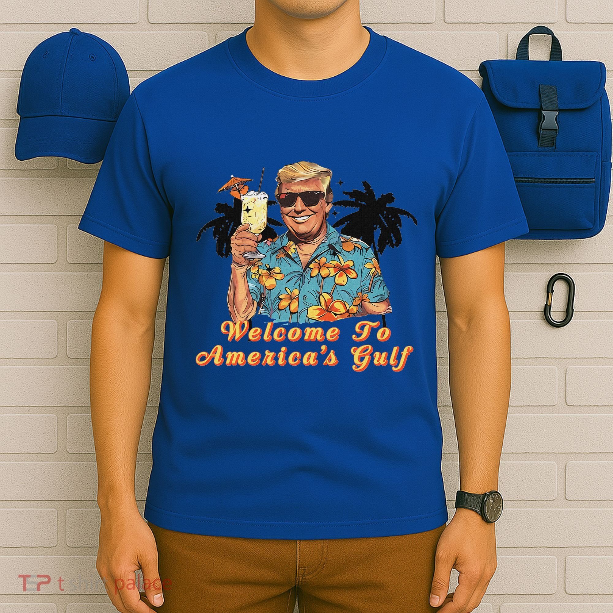 Welcome To AmericaS Gulf Funny Trump Beach Cruise T-Shirt