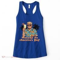 Welcome To AmericaS Gulf Funny Trump Beach Cruise Women's Tank Top thumb 0