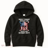 When Tyranny Becomes Law Rebellion Becomes Duty Patriotic Kids Hoodie thumb 0