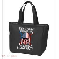 When Tyranny Becomes Law Rebellion Becomes Duty Patriotic Tote Bag thumb 3