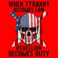 When Tyranny Becomes Law Rebellion Becomes Duty Patriotic Santa Hat thumb 1