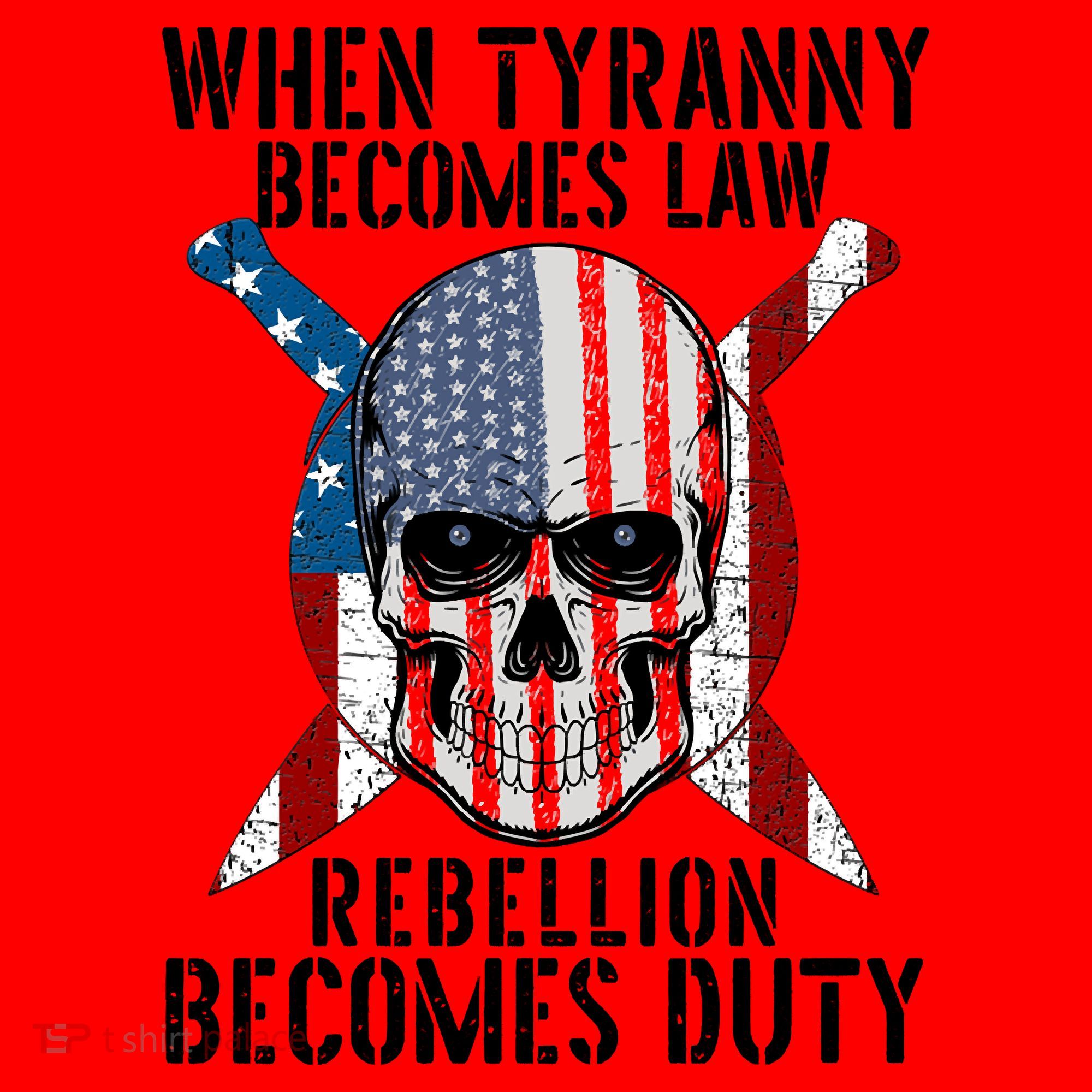 When Tyranny Becomes Law Rebellion Becomes Duty Patriotic Santa Hat