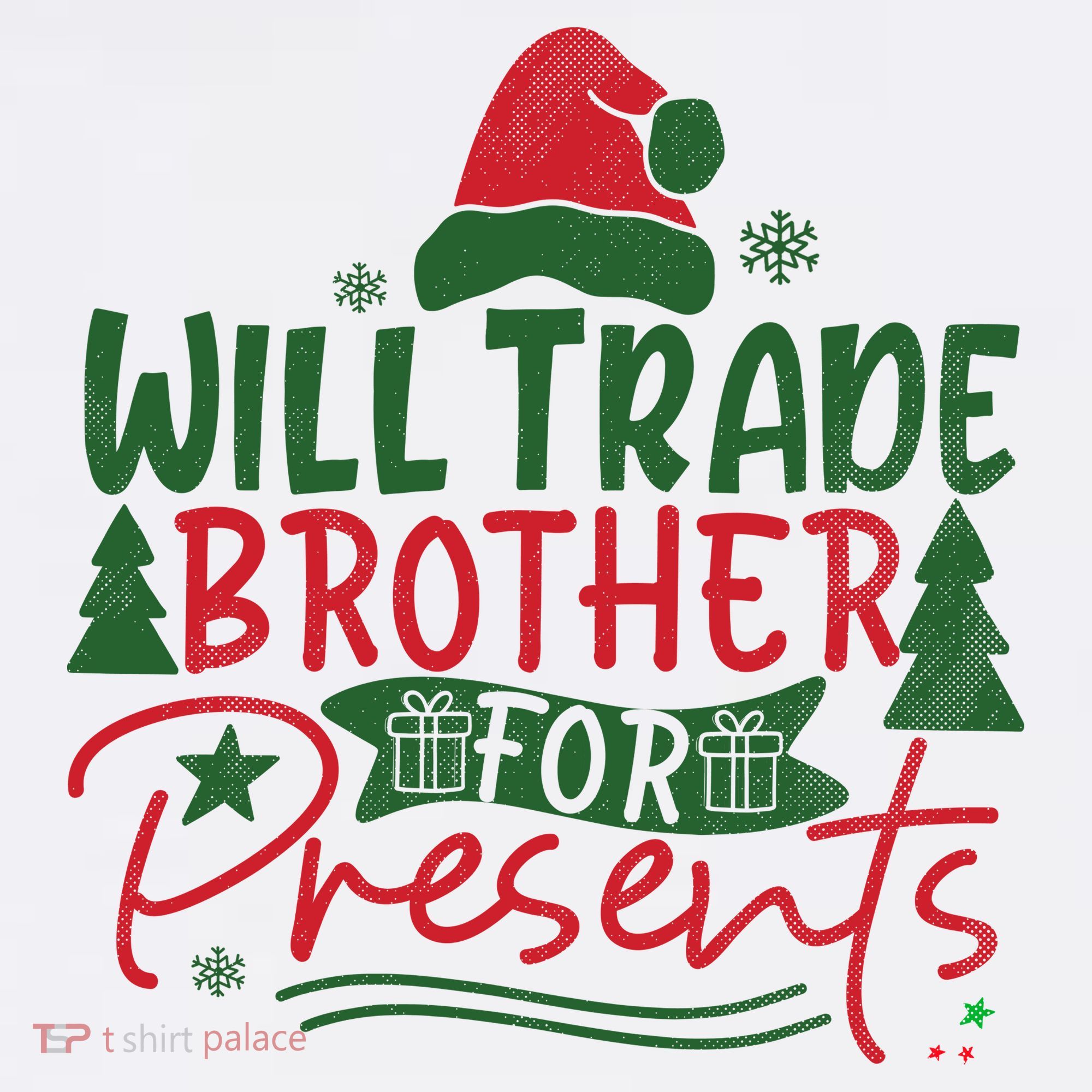 Will Trade Brother For Presents Family Matching Christmas Hoodie