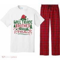 Will Trade Brother For Presents Family Matching Christmas Pajama Set thumb 0