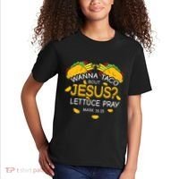 Wanna Taco Bout Jesus Lettuce Pray Cinco De Mayo Christian Kids T-Shirt thumb 2