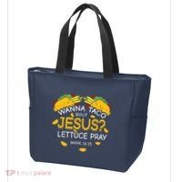 Wanna Taco Bout Jesus Lettuce Pray Cinco De Mayo Christian Tote Bag thumb 3