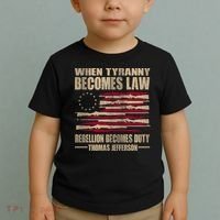 When Tyranny Becomes Law Rebellion Becomes Duty Toddler T-Shirt thumb 2