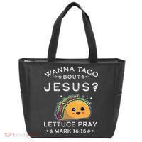 Wanna Taco Bout Jesus Cinco De Mayo Christian TShirt Tote Bag thumb 0