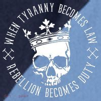 When Tyranny Becomes Law Raglan Baseball Sleeve Shirt thumb 2