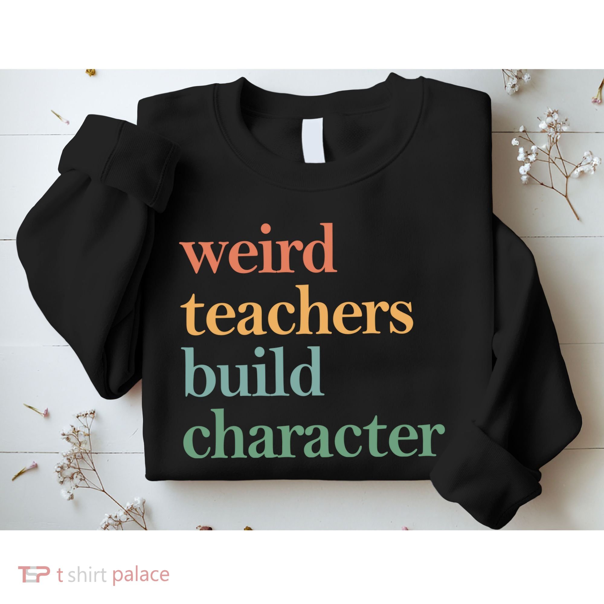 Weird Teachers Build Character Appreciation Gift Sweatshirt