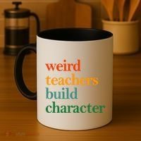 Weird Teachers Build Character Appreciation Gift Coffee Mug thumb 4