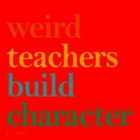 Weird Teachers Build Character Appreciation Gift Santa Hat thumb 1