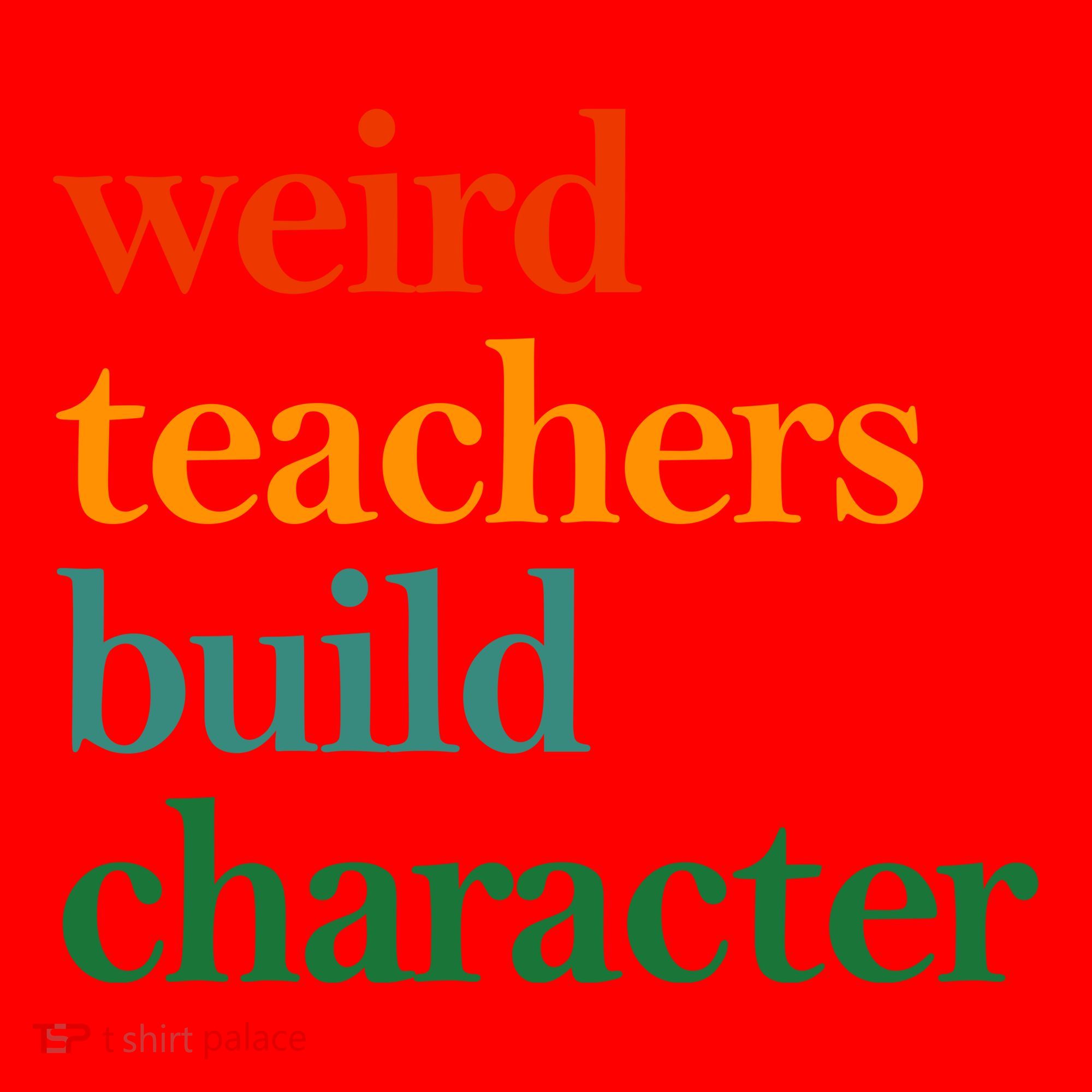Weird Teachers Build Character Appreciation Gift Santa Hat