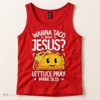 Wanna Taco Bout Jesus Cinco De Mayo Women Men Christian Tank Top thumb 2