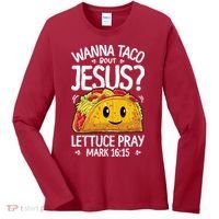 Wanna Taco Bout Jesus Cinco De Mayo Women Men Christian Women's Long Sleeve Shirt thumb 0