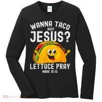 Wanna Taco Bout Jesus Women's Long Sleeve Shirt thumb 0
