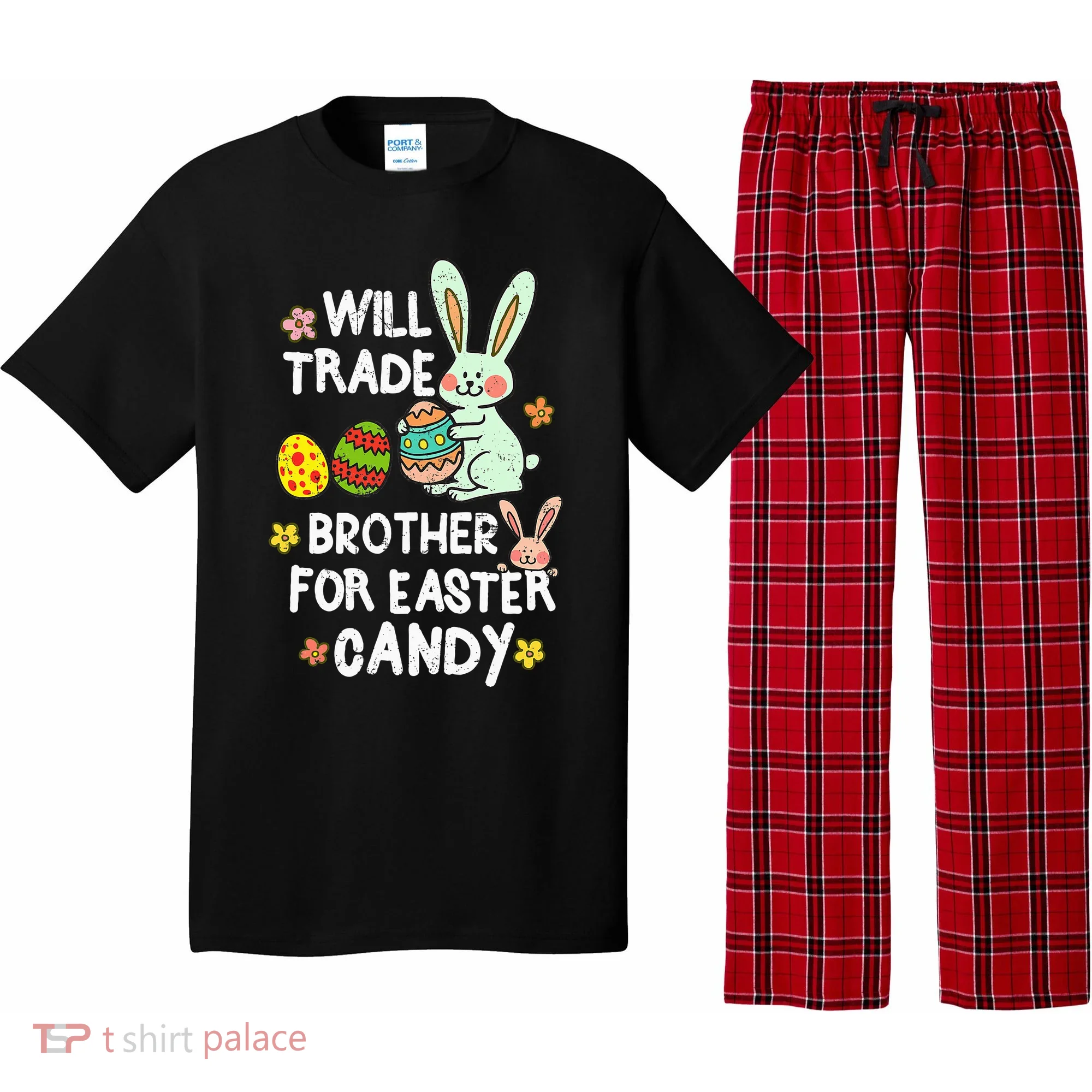 Will Trade Brother For Easter Candy Funny Pajama Set