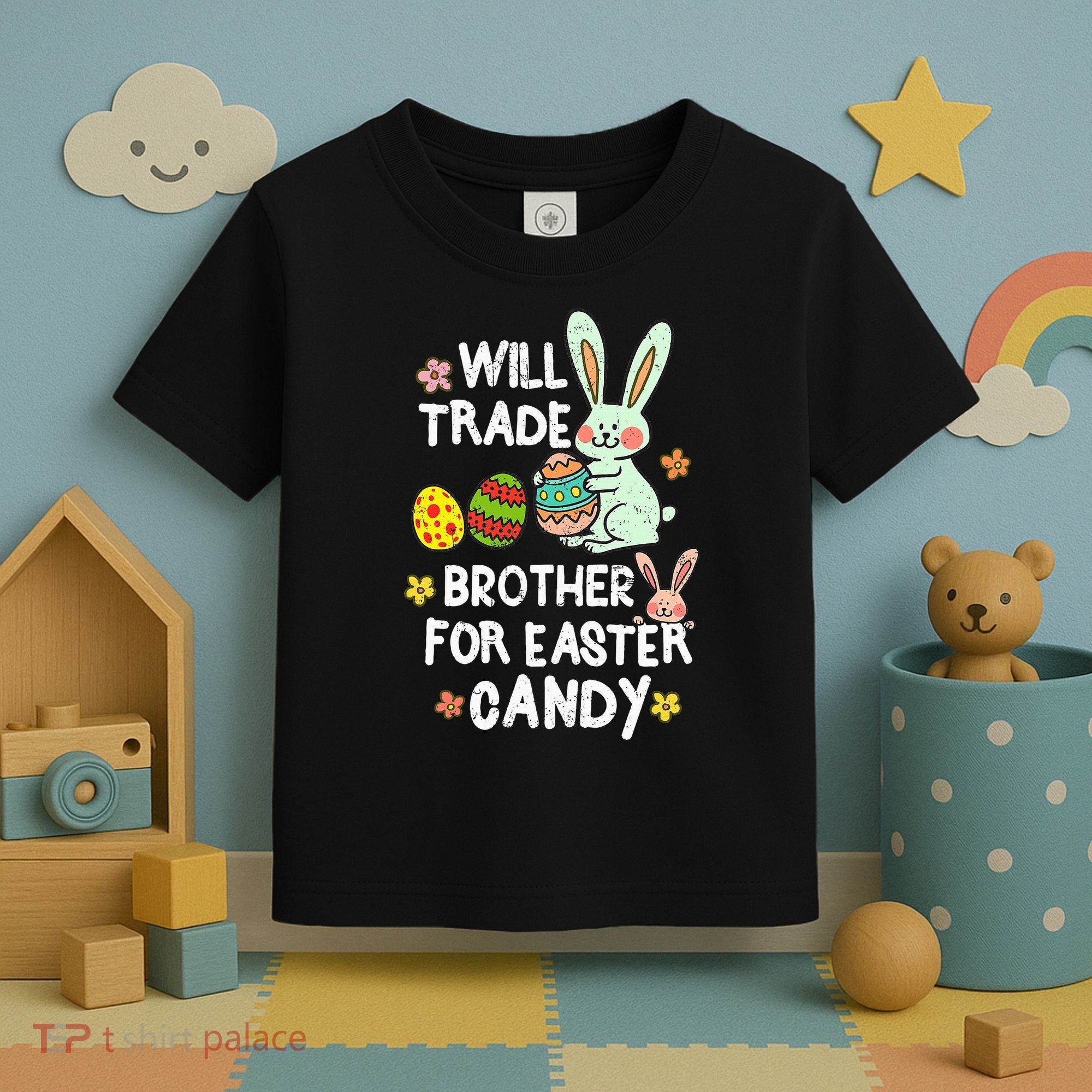 Will Trade Brother For Easter Candy Funny Toddler T-Shirt