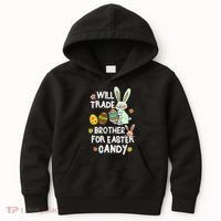 Will Trade Brother For Easter Candy Funny Kids Hoodie thumb 0