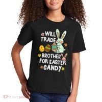 Will Trade Brother For Easter Candy Funny Kids T-Shirt thumb 2