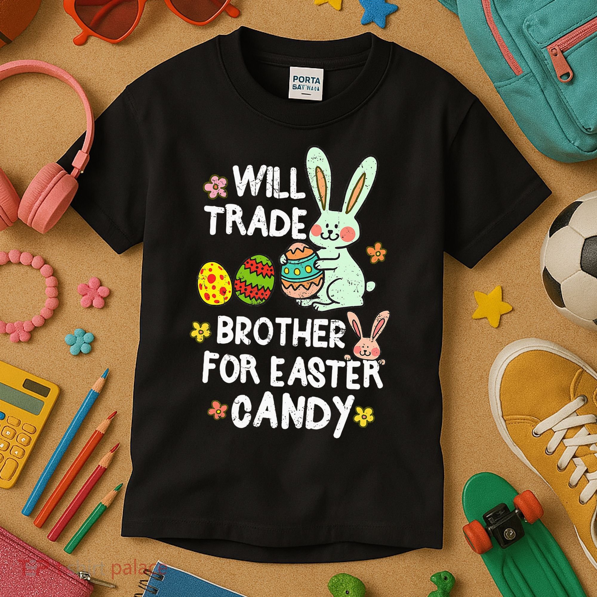 Will Trade Brother For Easter Candy Funny Kids T-Shirt